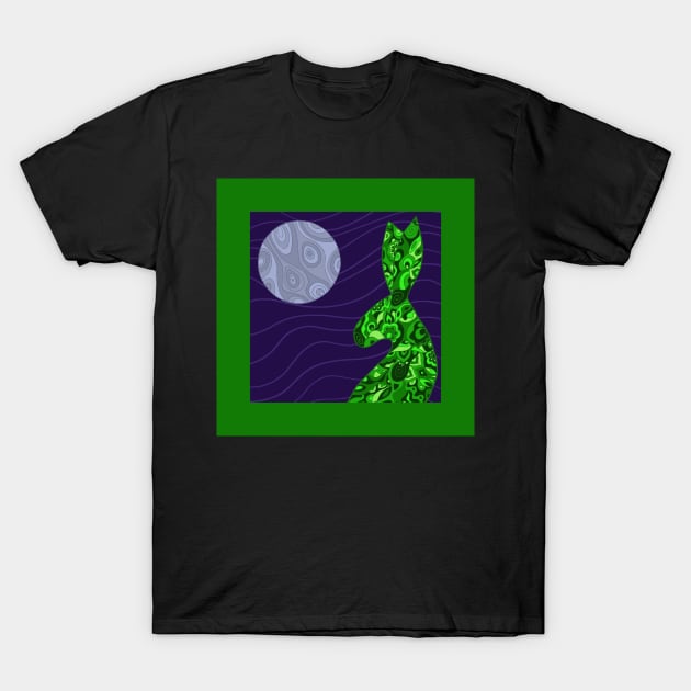 Moonstruck Hare T-Shirt by TimeTravellers